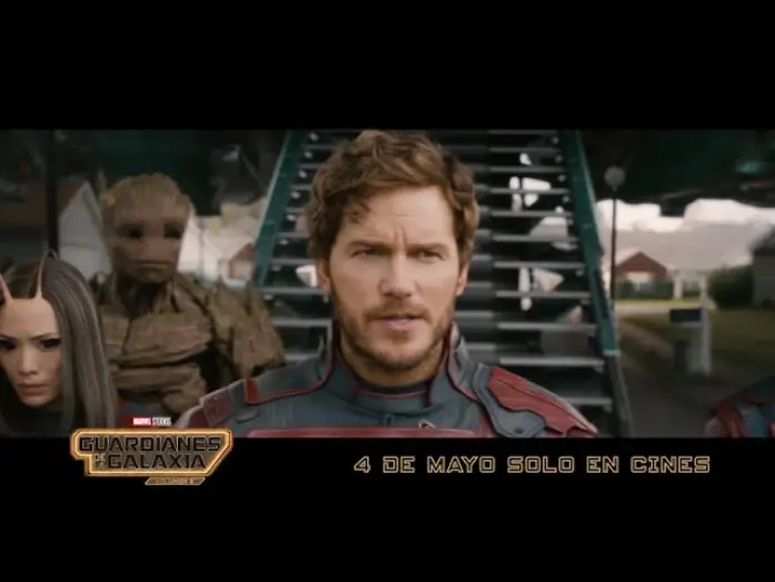 Video for the film Guardians of the Galaxy Vol. 3 — Anuncio: 'Venimos en son de paz'