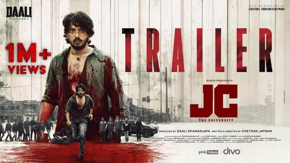 Video for the film JC The University — JC The University Official Trailer | Surya Prakhyath | Chethan Jayram | Daali Pictures