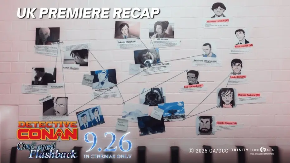 Video for the film Detective Conan: One-Eyed Flashback — UK Premiere Recap Video