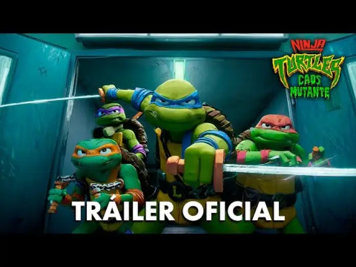Video for the film Teenage Mutant Ninja Turtles: Mutant Mayhem — Tráiler Oficial
