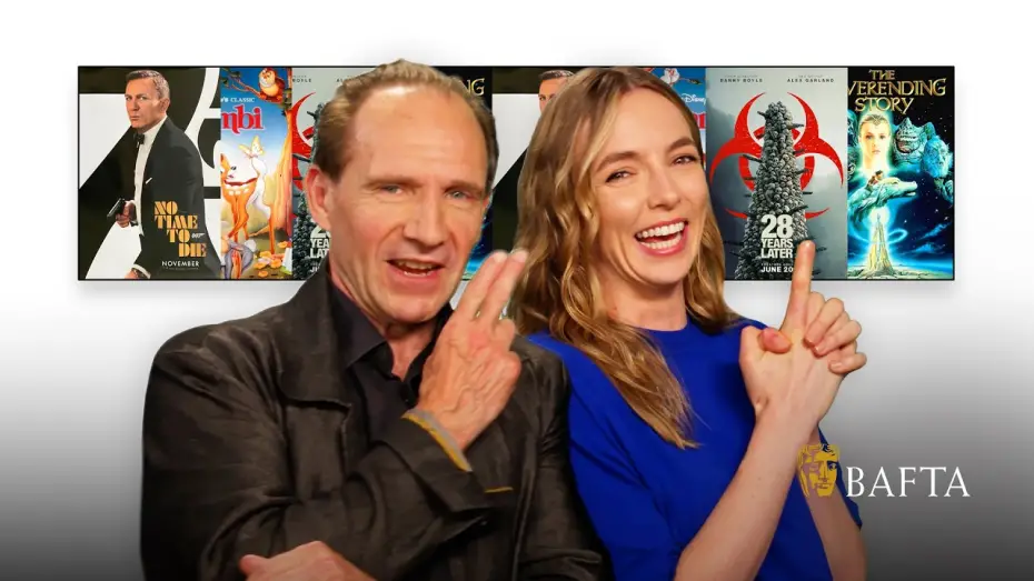 Video for the film 28 Years Later — Jodie Comer and Ralph Fiennes are ready for a James Bond x Winnie the Pooh crossover | BAFTA