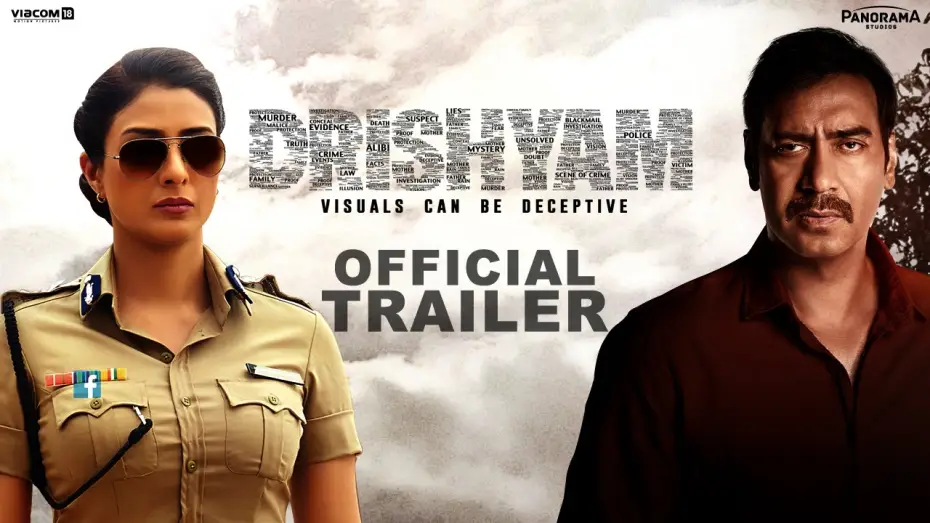 Video for the film Drishyam — Drishyam - Official Trailer | Starring Ajay Devgn, Tabu & Shriya Saran