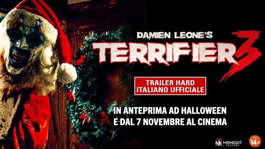 Video for the film Terrifier 3 — Terrifier 3 - Trailer Hard Italiano Ufficiale