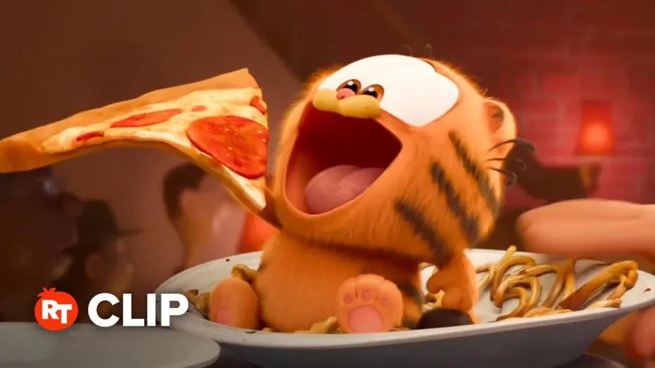Video for the film The Garfield Movie — The Garfield Movie Clip - Hungry Baby (2024)