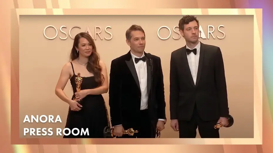 Video for the film Anora — 'Anora' Best Picture, Best Original Screenplay, Best Director Press Room Speech | 97th Oscars (2025)
