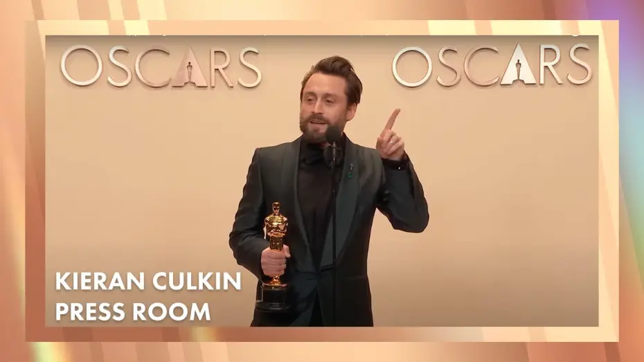 Video for the film A Real Pain — Kieran Culkin Best Supporting Actor Press Room Speech | 97th Oscars (2025)