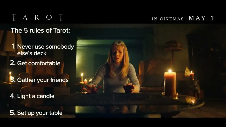 Video for the film Tarot — In Cinemas May 1