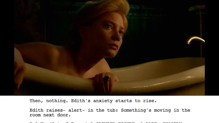 Video for the film Crimson Peak — From Script to Screen: Bath Scene