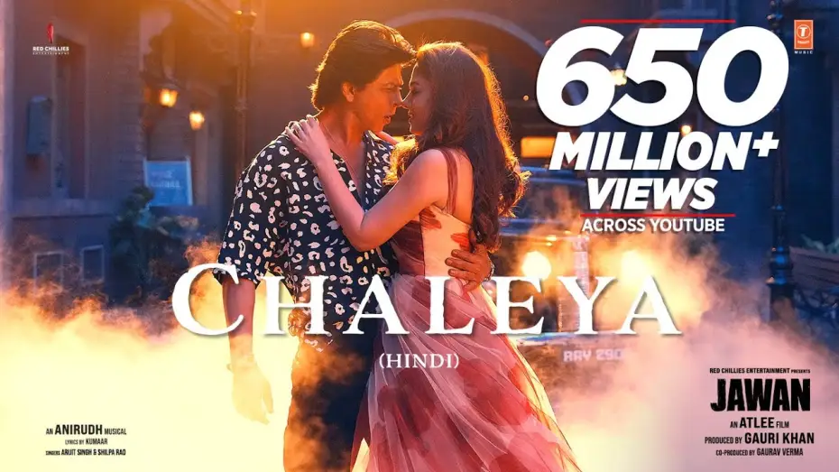Video for the film Jawan — JAWAN: Chaleya (Hindi) | Shah Rukh Khan | Nayanthara | Atlee | Anirudh | Arijit S, Shilpa R | Kumaar