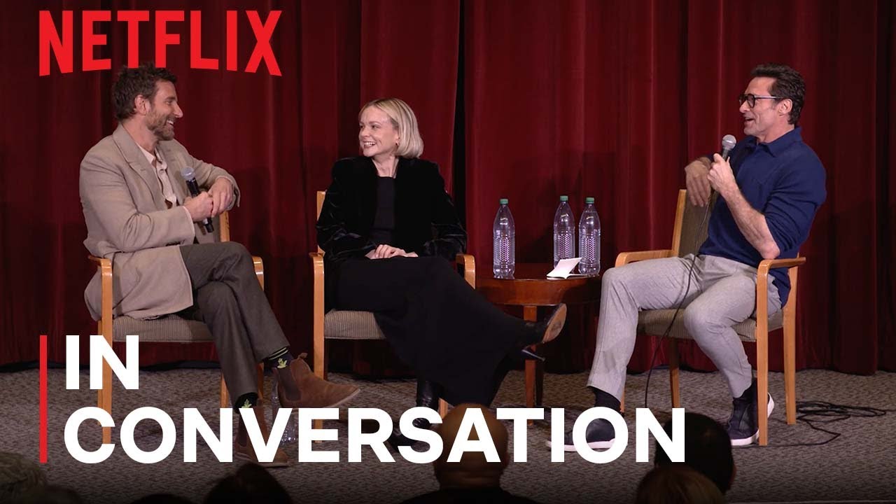 Video for the film Maestro — Bradley Cooper, Carey Mulligan discuss Maestro with Hugh Jackman