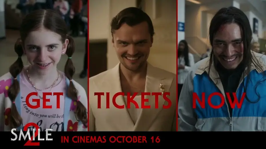 Video for the film Smile 2 — Time to smile! Get tickets now.