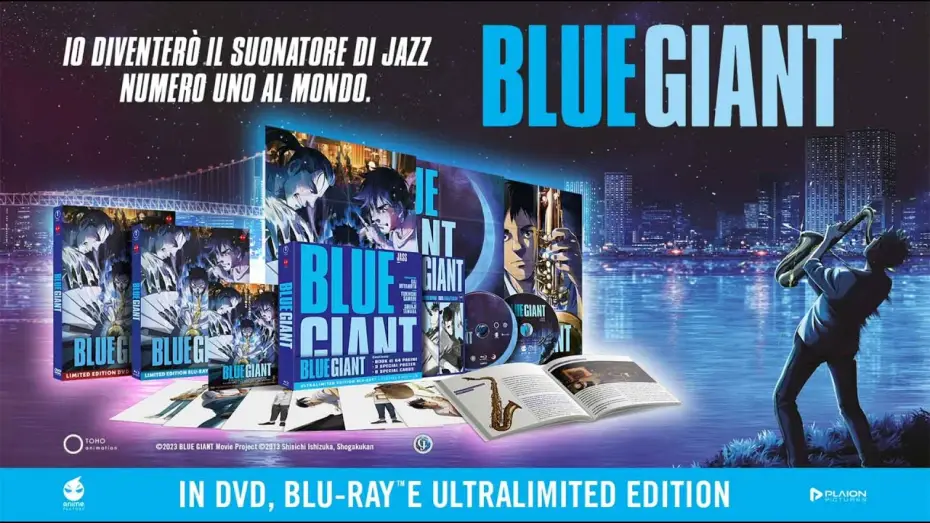 Video for the film Blue Giant — Blue Giant - Disponibile in home video