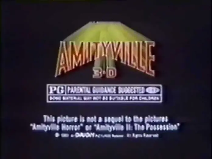 Video for the film Amityville 3-D — Amityville 3-D 1983 TV trailer