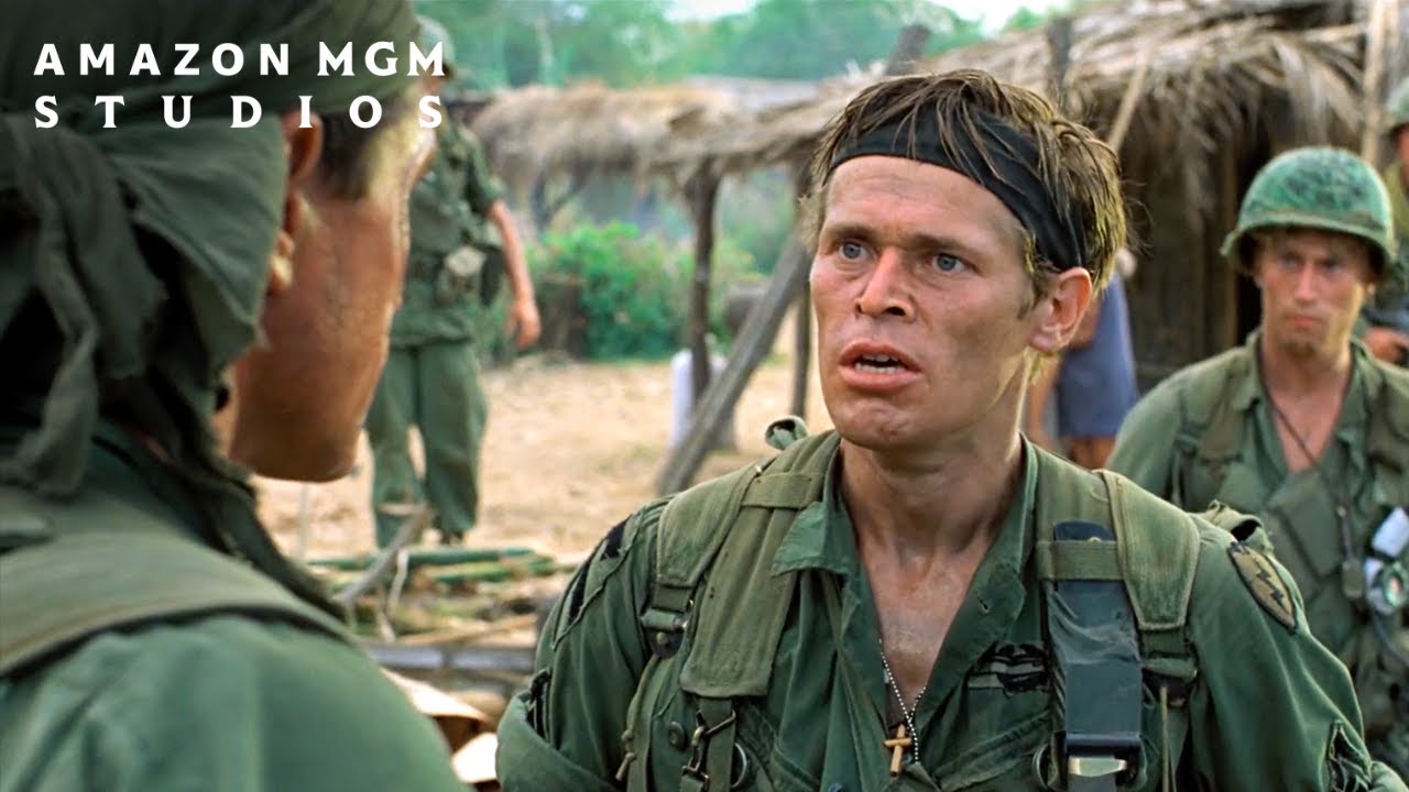 Video for the film Platoon — Elias Confronts Barnes