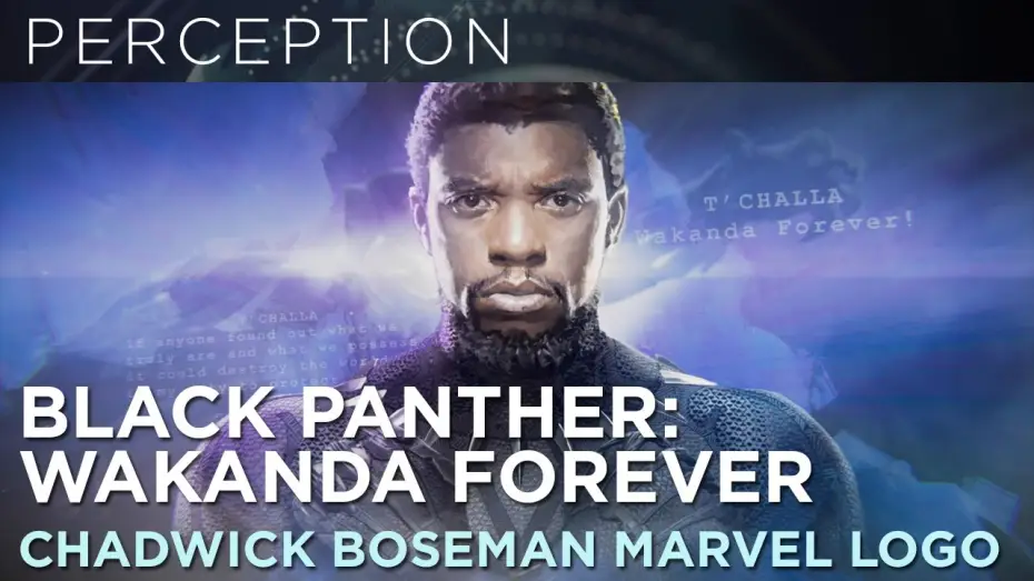 Video for the film Black Panther: Wakanda Forever — Chadwick Boseman Opening Marvel Logo Animation