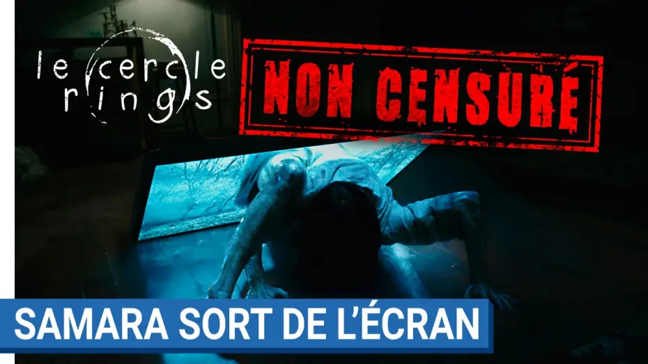 Video for the film Rings — LE CERCLE - RINGS - Samara sort de l'écran (version non censurée)