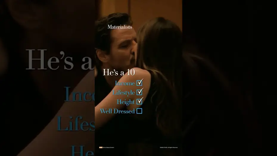Video for the film Materialists — He's a Ten