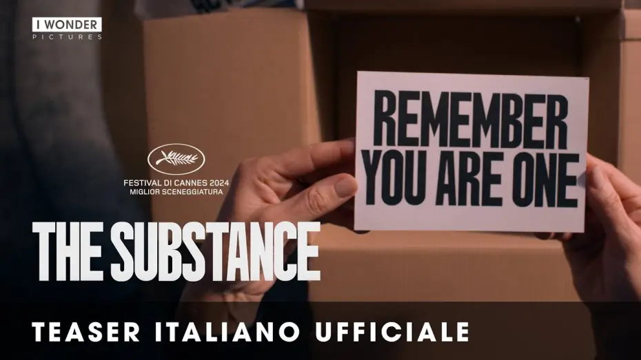 Video for the film The Substance — THE SUBSTANCE | Teaser Trailer italiano ufficiale HD