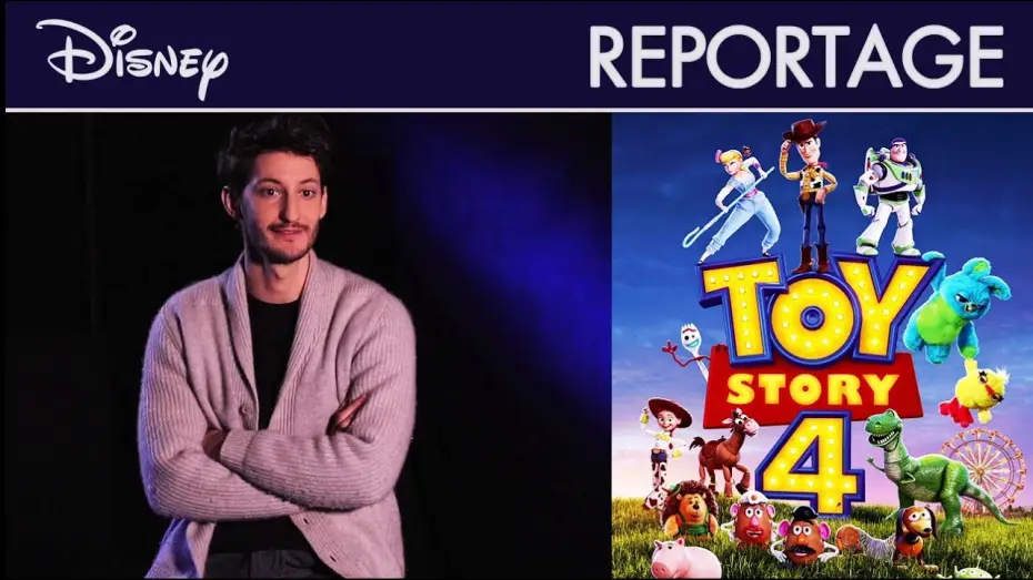 Video for the film Toy Story 4 — Toy Story 4 - Reportage : "Pierre Niney parle de Fourchette" VF