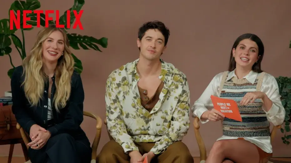 Video for the film People We Meet on Vacation — Tom Blyth & Emily Bader Interview Emily Henry