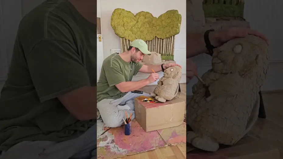 Video for the film Hoppers — Mabel the Beaver Comes to Life! | Cardboard Art for Disney & Pixar’s Hoppers