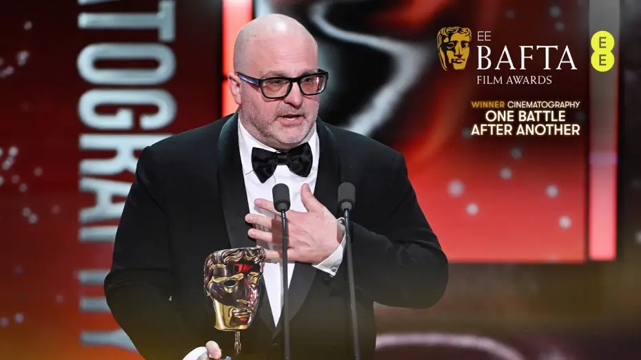 Video for the film BC Project — One Battle After Another Wins The BAFTA For Cinematography | EE BAFTA Film Awards 2026
