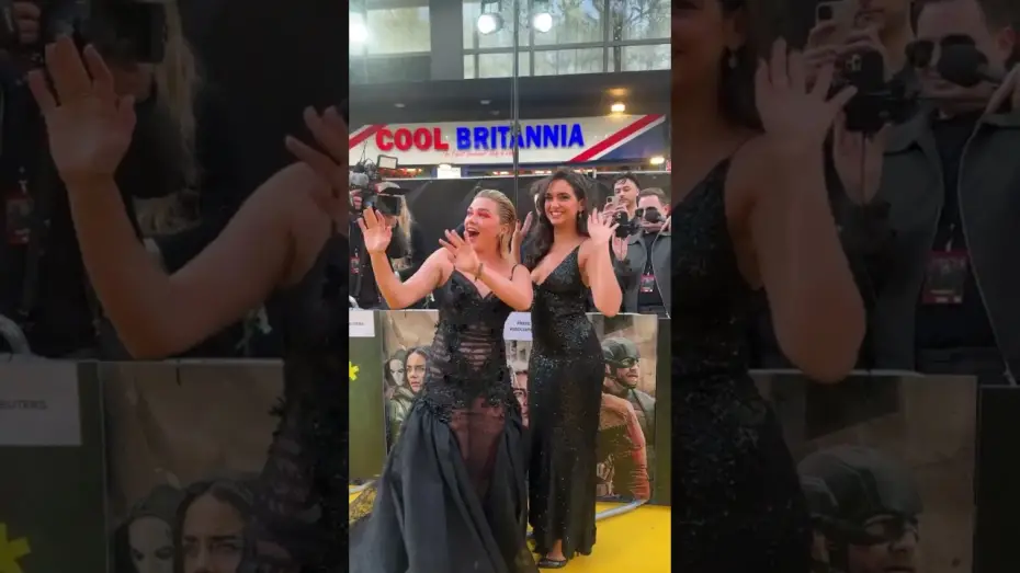 Video for the film Thunderbolts — Florence Pugh and Geraldine Viswanathan at the European Premiere!