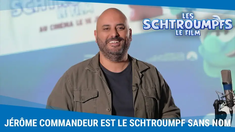 Video for the film The Smurfs Musical — Les coulisses de doublage avec Jérôme Commandeur