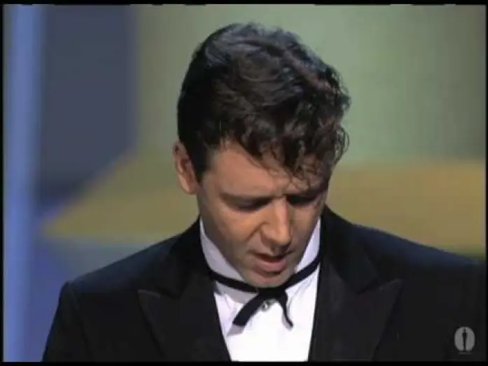 Video for the film Gladiator — Russell Crowe winning Best Actor