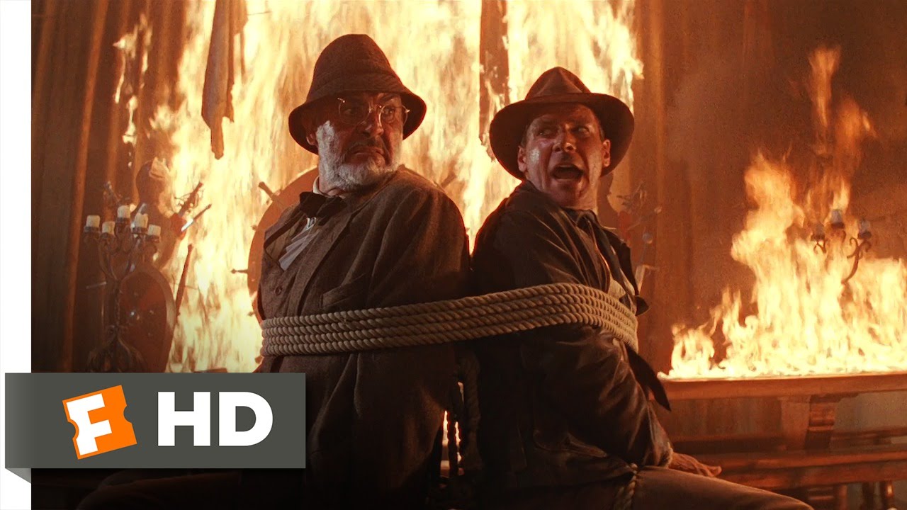 Video for the film Indiana Jones and the Last Crusade — Movie Clip - Fiery Escape