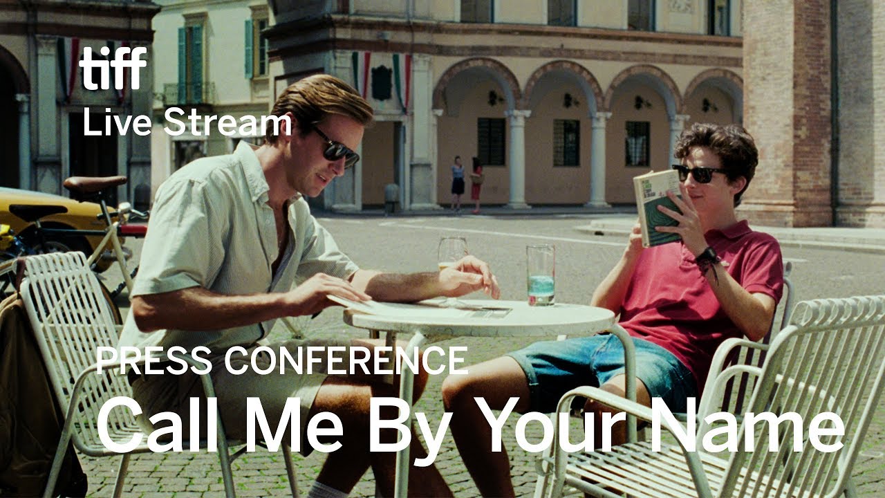 Video for the film Call Me by Your Name — TIFF 2017 Press Conference