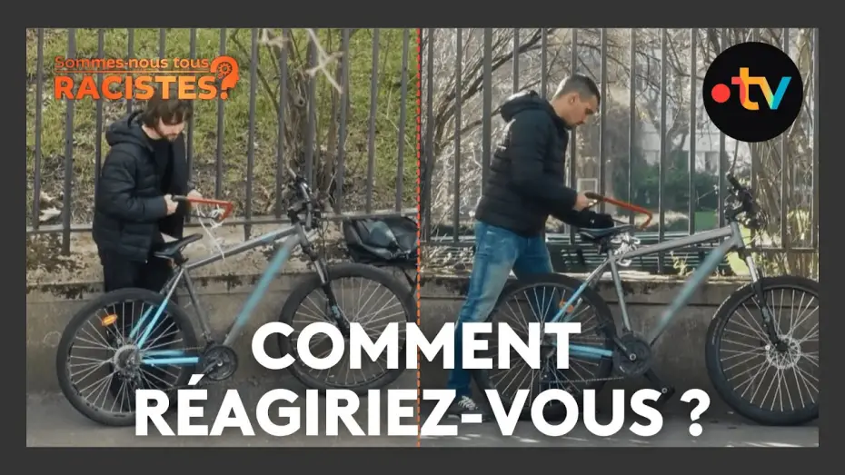 Video for the film Are we all racists? — Est-il en train de voler un vélo ? Cette expérience sociale inédite illustre les biais racistes