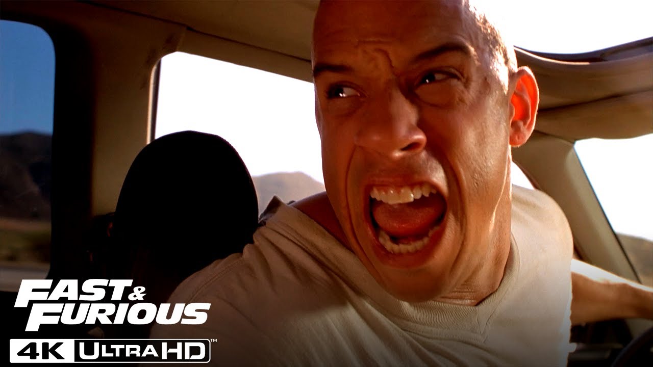 Video for the film The Fast and the Furious — Brian Saves Vince in a High Speed Truck Heist