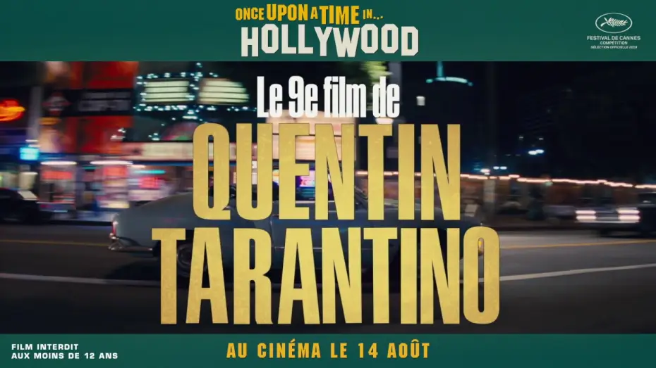 Video for the film Once Upon a Time… in Hollywood — TV Spot : « People » VF