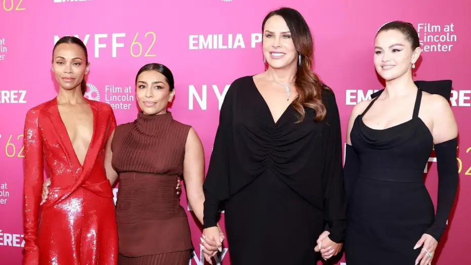Video for the film Emilia Pérez — Selena Gomez, Zoe Saldaña, Karla Sofía Gascón, Jacques Audiard, and More on Emilia Pérez
