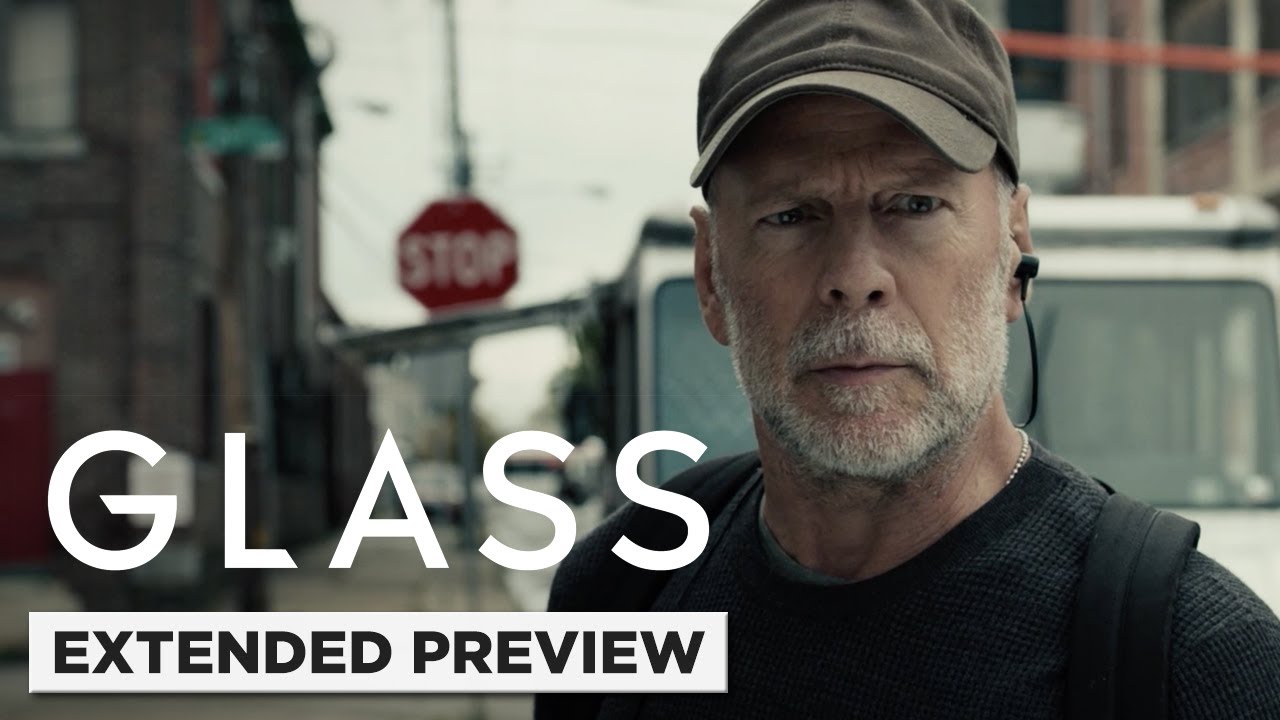 Video for the film Glass — Glass (Starring Bruce Willis) | The Overseer Hunts Down The Horde | Extended Preview