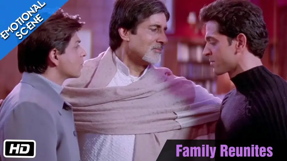 Video for the film Kabhi Khushi Kabhie Gham — Family Reunites - Emotional Scene - Kabhi Khushi Kabhie Gham - Amitabh Bachchan, ShahRukh Khan