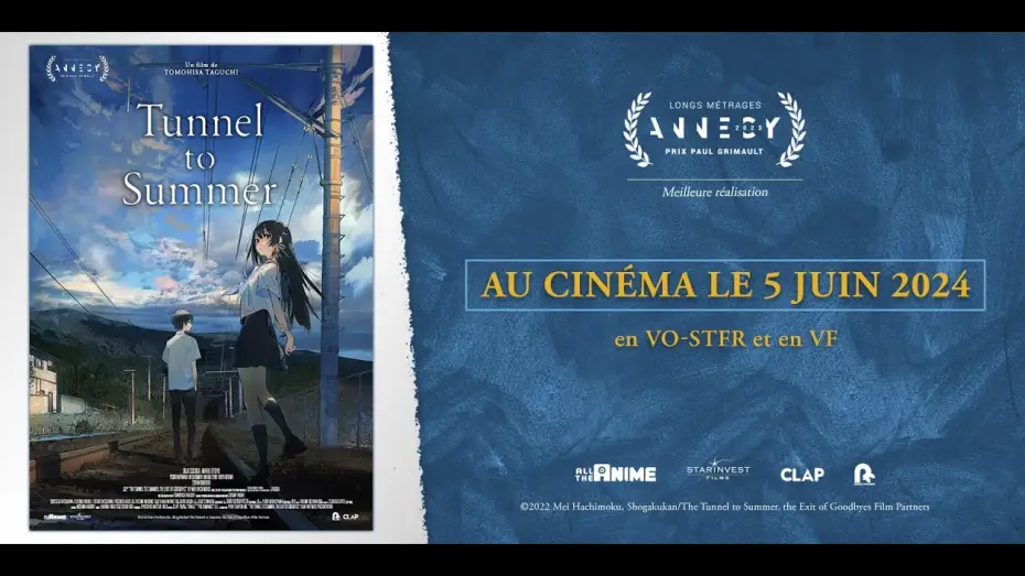 Video for the film The Tunnel to Summer, the Exit of Goodbyes — Tunnel to Summer / Bande Annonce VOSTF 2024