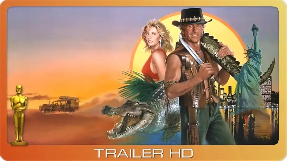Video for the film Crocodile Dundee — Crocodile Dundee - Ein Krokodil zum Küssen ≣ 1986 ≣ Trailer
