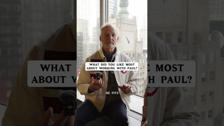 Video for the film Ghostbusters: Frozen Empire — Iconic interview with Paul Rudd and Bill Murray? WE GOT ONE!