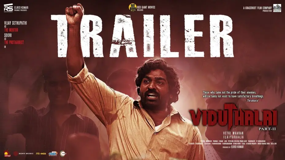 Video for the film Viduthalai: Part II — Viduthalai Part 2 - Official Trailer | Vetri Maaran | Vijay Sethupathi | Ilayaraaja | Soori
