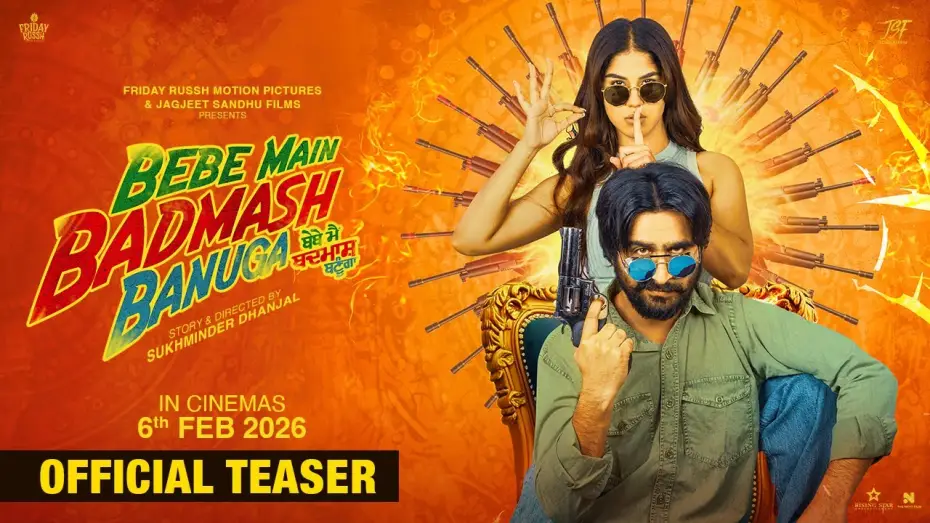 Video for the film Bebe Main Badmash Banuga — Bebe Main Badmash Banuga (Teaser) Jagjeet Sandhu - Aveera Singh Mason - Rel 06-Feb-26