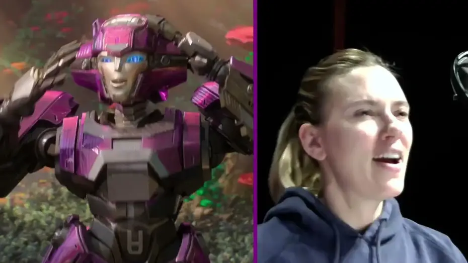 Video for the film Transformers One — Scarlett Johansson Featurette