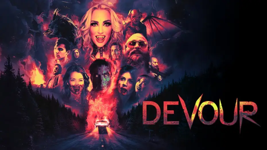 Video for the film Devour — Devour | Horror Movie Trailer | Horror Brains