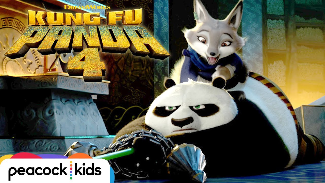 Video for the film Kung Fu Panda 4 — Po Catches a Thief in the Hall of Heroes