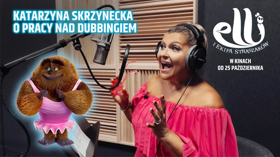 Video for the film Elli and her Monster Team — Katarzyna Skrzynecka o pracy nad dubbingiem do filmu