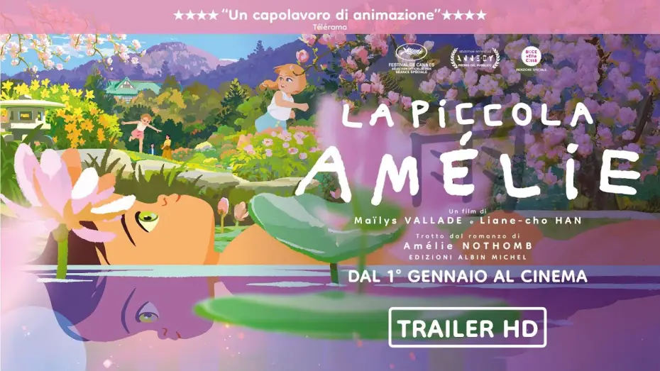 Video for the film Little Amélie or the Character of Rain — La piccola Amélie | Trailer ITA