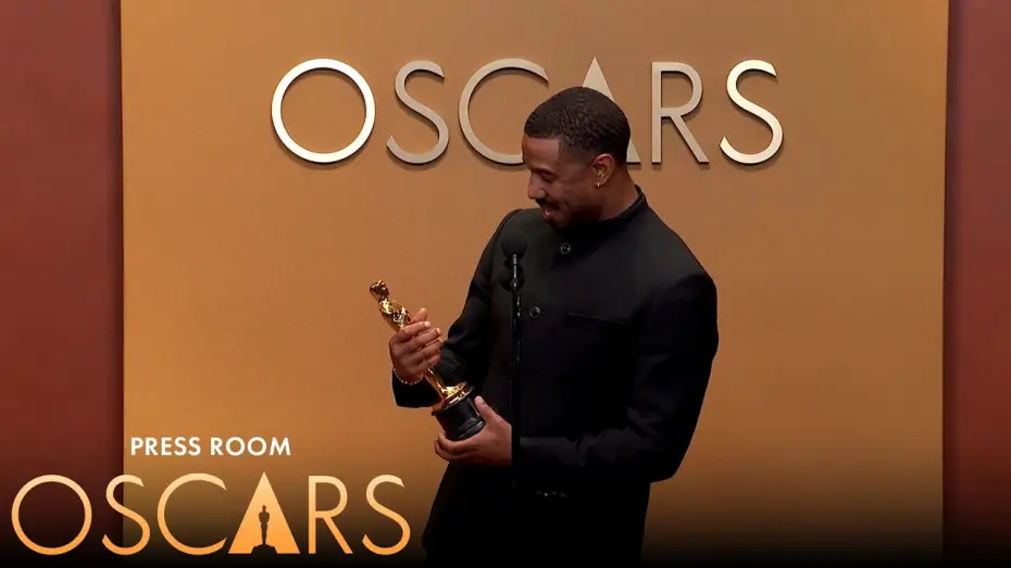 Video for the film Sinners — Michael B. Jordan Best Actor Press Room Speech | 98th Oscars (2026)