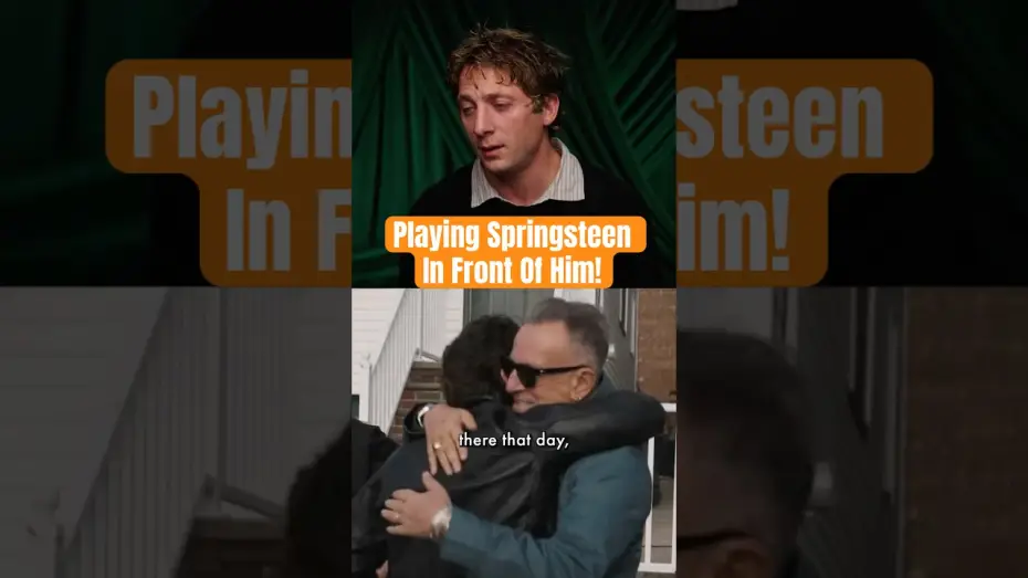 Video for the film Springsteen: Deliver Me from Nowhere — Jeremy Allen White On Acting in Front of Bruce Springsteen!
