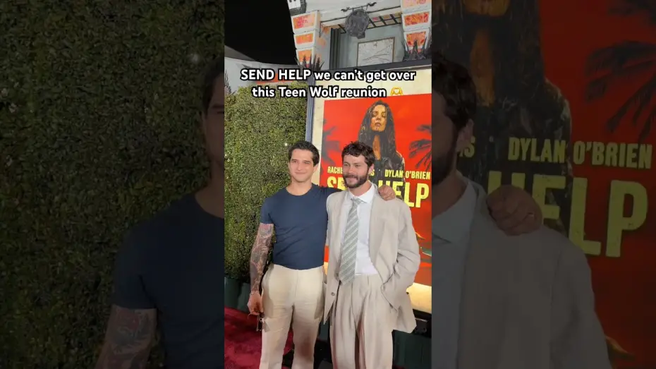 Video for the film Send Help — Dylan O’Brien & Tyler Posey reunite at the SEND HELP World Premiere in Hollywood!